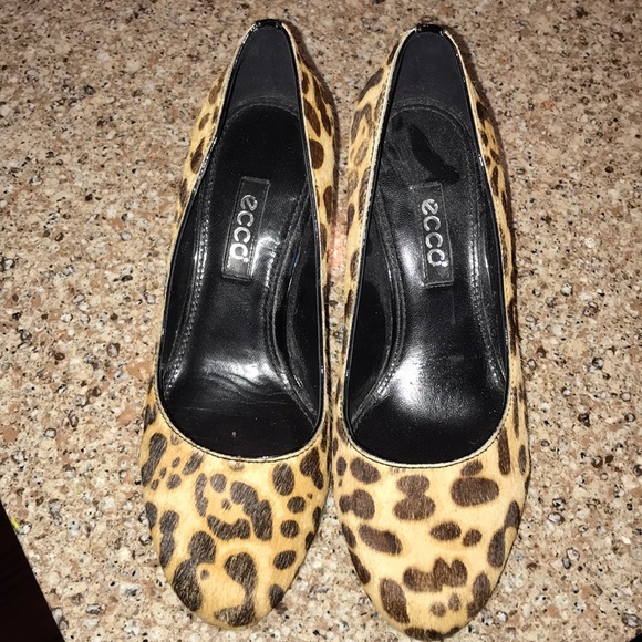 ecco leopard shoes
